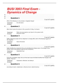 BUSI 3003 Final Exam - Dynamics of Change BUSI 3003 Final Exam - Dynamics of Change,GRADED A.