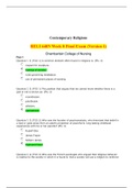 Chamberlain College of Nursing-RELI 448N Week 8 Final Exam (Version 1)-Already_Graded_A_100%_Correct