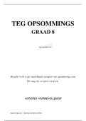 Tegnologie opsommings (Graad 8)