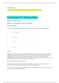 NURSING 150 (NUR150)/Fundamentals of Nursing, 9th Edition Potter et al; Practice Questions for Nursing