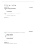 PSYC 460 Week 2 Quiz APU/PSYC 460 WEEK 2 QUIZ – QUESTION AND ANSWERS{GRADED A PLUS}