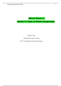 Chamberlain College of Nursing : NR512 Week 5 HealthIT Topic Assignment / NR 512 Week 5 HealthIT Topic Assignment (V2)(LATEST, 2020)(All Correct, Download to score A)