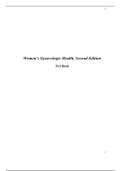 Women’s Gynecologic Health, Second Edition (CHAPTER 1 to 30) (Test Bank) Questions and Answers (latest Update), 100% Correct, Download to Score A