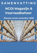 Samenvatting magazijn en voorraadbeheer NCOI