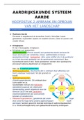 Aardrijkskunde samenvatting Systeem aarde hoofdstuk 2 Afbraak en opbouw van het landschap De Geo HAVO 4