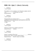 BIBL 104 Quiz -2 (Version 3) BIBL 104 SURVEY OF OLD AND NEW TESTAMENT, Liberty University