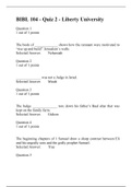 BIBL 104 Quiz -2 (3 Versions) BIBL 104 SURVEY OF OLD AND NEW TESTAMENT, Liberty University