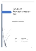 Moduleopdracht Juridisch Procesmanagement - NCOI