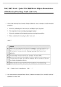 NSG 3007 Week 1 Quiz, Week 3 Quiz, NSG3007 Test Bank (300 Plus Q & A, Chapter 1 to 16), Verified Correct Answers., NSG 3007 Final Exam    Foundations of Professional Nursing South University