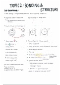 Unit 2 Chemistry AS Level - Bonding & Structure 