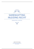 Samenvatting Inleiding Recht H1, H2 en H4