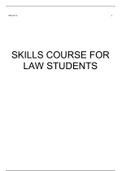 SCL1501 SKILLS COURSE FOR LAW STUDENTS