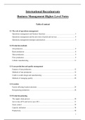 IB  Business Management HL Notes (UNIT 5 full notes) 