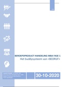 NCOI - MBA Eindopdracht Fase 1 - Cijfer 9.0 incl. feedback - (nieuwe stijl) Beroepsmethode - Beroepsproduct Handeling - 2020