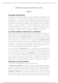 Fundamentos del derecho privado y Derecho de la persona