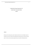 Criminal Justice Program Proposal Part I-VI Juvenile Justice Correctional Facilities AJS/594              Abstract  Relaying on the criminal justice system to handle juveniles that are at risk offenders today have increased over the years. With all of the