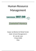 Praktijkopdracht Human Resource Management (PMA)