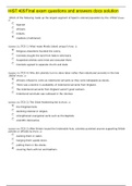 HIST 405 Final exam questions and answers docs solution 