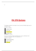 PA 370 Quizzes