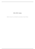 SCL1501 notes for exam