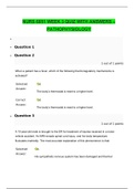 NURS 6051 WEEK 3 QUIZ WITH ANSWERS – PATHOPHYSIOLOGY