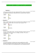 NURS 6051 WEEK 10 QUIZ WITH ANSWERS