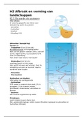 Samenvatting De Geo Systeem Aarde, bovenbouw vwo, H2: Afbraak en vorming van landschappen