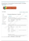 Focused Exam_ UTI with Antibiotic Sensitivity _ Prescription Writing