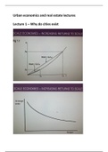 Urban Economics and Real Estate summary 