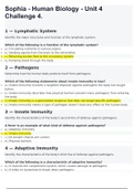 Sophia - Human Biology - Unit 4 Challenge 4(Graded A+)