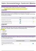 Sophia - Environmental Science - Practice Unit 1 Milestone 11(LATEST UPDATE)