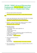 NR 565 / NR565 Advanced Pharmacology Fundamentals FINAL EXAM study guide LATEST, Q & A | Chamberlain College