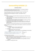 Samenvatting 1.3 statistiek