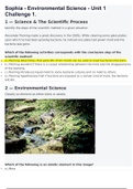 Sophia - Environmental Science - Unit 1 Challenge 1(Graded A+)