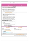 W1 FINAL NOTES - REAL ESTATE LAW - MARCH 2024