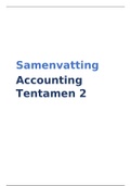 Accounting Samenvatting Tentamen 1 & 2 RSM