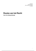 Volledige samenvatting 'Routes van het Recht' - Van Koppen en De Keijser