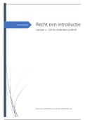 Recht een introductie samenvatting (Inleiding SJD) - mr. Parviz Samim & mr. Amber Bolk