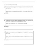 BTEC Business Level 3: Personal and Business Finance - Break Even Analysis - Questions and Answers 