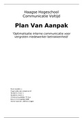 Voorbeeld plan van aanpak geslaagd haagse hogeschool communicatieplan vergroten betrokkenheid