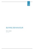 Summary buying behavior/buying behavior 2020-2021