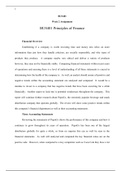 BUS401 Week 2 Assignment BUS401 Principles of Finance  Financial Overview Establishing if a company is worth investing time and money into relies on more information than just how they handle criticism, are socially responsible, and why types of products 