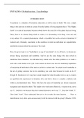 INT 6250: Globalization_Leadership INTRODUCTION Uncertainty is a situation of hesitation, indecision as well as state of doubt. Not even a single thing in this universe is stable or certain. Even the habitat of living organism that is “The Mighty Earth” i