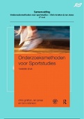 OSB1 samenvatting Onderzoeksmethoden voor sportstudies ~ Chris Gratton & Ian Jones