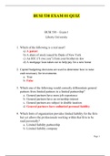 BUSI 530 FINANCE EXAM 01 QUIZ / BUSI530 FINANCE EXAM 01 QUIZ : 100% CORRECT,LIBERTY UNIVERSITY