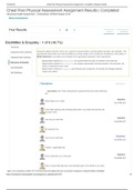 NR 509 SHADOW HEALTH Chest Pain Physical Assessment Assignment Results | Completed _ Education & empathy (Graded A+) VERIFIED