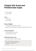 6.B Arrays and primitive data types
