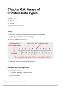 6.A Arrays of primitive data types