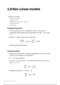 2.8 Non-linear models (Population dynamics, logistic equation, chemical  reaction, leaking tank)