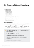 3.1 Theory of linear equations